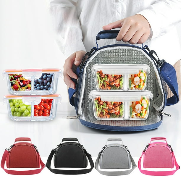 Aluminium Foil Thermal Insulated Lunch Container School Food Storage Bags 